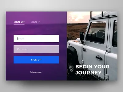 Sign Up Card card dailyui day1 free sign up sketch