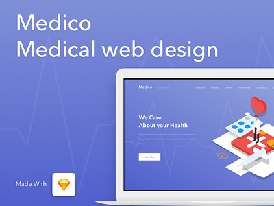 Medical/Doctors/Hospitals web design android colorful creative design dashboard design doctors hospital illustration ios landing page latest shot medical minimal mobile app popular shot product sketch ui ux web design