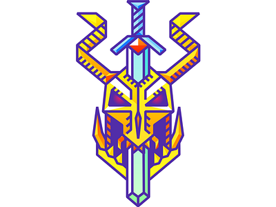 Boss Drop gamers gaming geek indie nerd retro skull sword