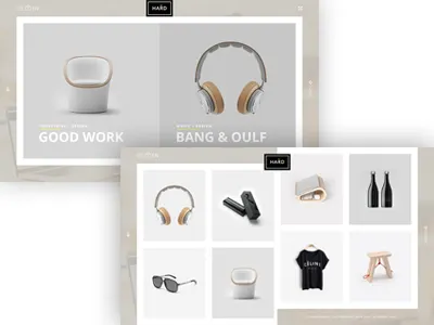 Hard flip design futuristic minimal design portfolio stylish