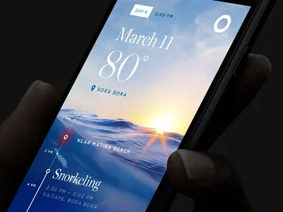 Cruise Itinerary UI exploration app art direction graphic design ios mobile design ui ux
