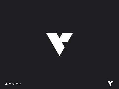 Personal Logo geometry logo mark minimal monogram personal vr