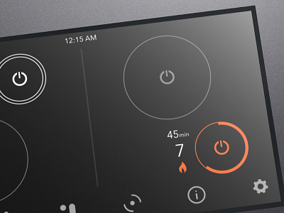 Induction Cooktop control appliance controls ui