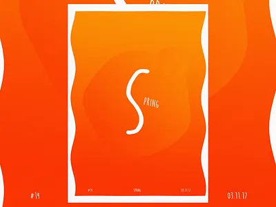 Posters and Gradients ~ Spring daily design gradients photoshop poster typography