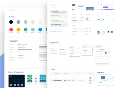 UI Styleguide dashboard styleguide ui ux web