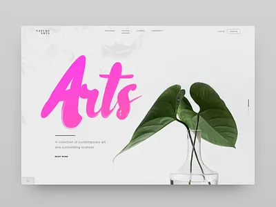 Arts green landing leave nature page plain web white