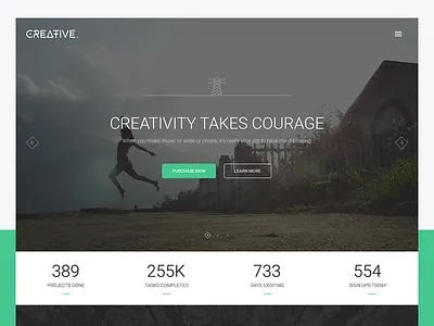 Creative Theme design interface landing theme ui ux web wordpress