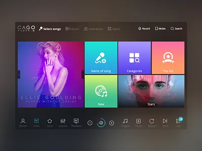 Ktv VOD system for cago interface ktv music syetem ui vod