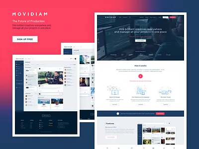 Movidiam Dashboard dashboard homepage responsive ui ux