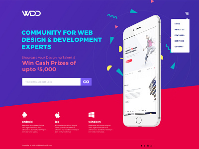 Landing Page app graphic homepage landingpage mobile ui ux webdesign website