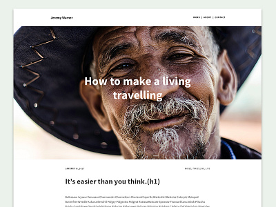 Minimal Photography Blog blog hero source sans ui web