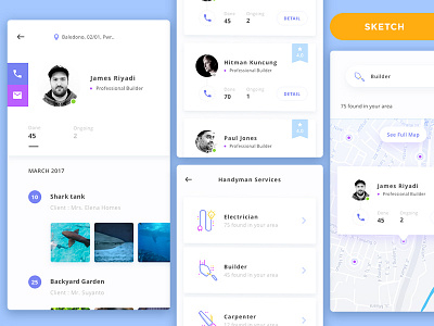 Handyman Apps Exploration clean freebie indonesia ios mobile purworejo ui ux