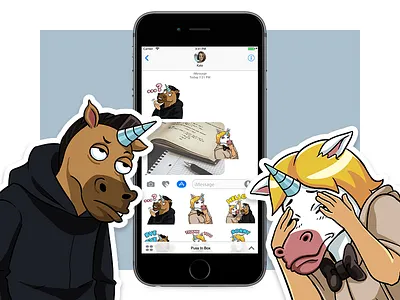 Unicorn Lovers character conspiracy illuminati imessage ip magical petshopbox sticker tale ufo uma unicorn