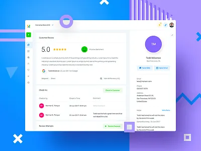 HL - Customers analytics app charts dash dashboard design experience interface ui user ux web