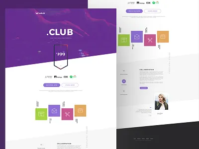 Landing Page clean homepage landingpage ui web website