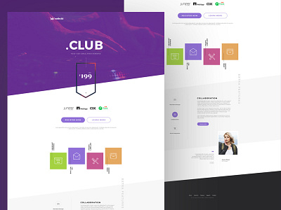 Landing Page clean homepage landingpage ui web website