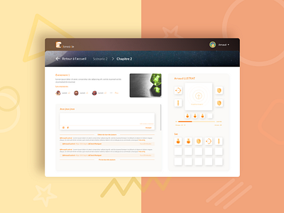 Chronicle - a chat RPG game chronicle concept design game rpg ui ux