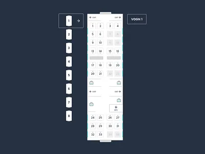 Choose your seat seats train