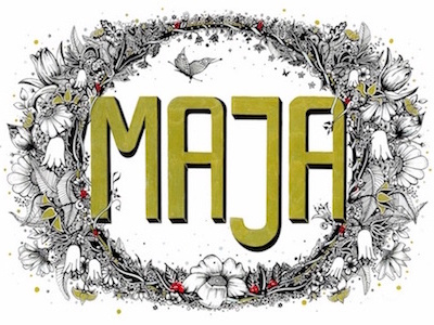 MAJA art design draw graphic hand handdrawing handlettering illustration ink penart typo typography
