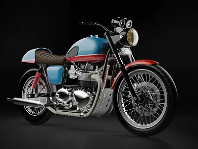 Triumph (study) 3d bike color model moto study substance wheel