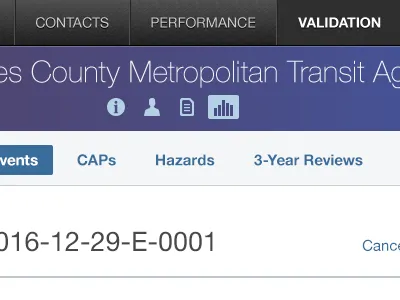 Validation Detail single page apps user interface