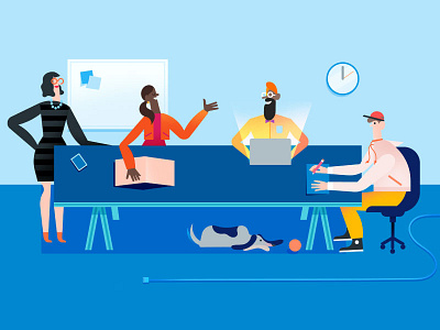 Google Calendar | Coworking calendar coworkers coworking google calendar illustration meeting office