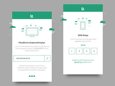 Registration Complete & Phone # Confirmation Screens alb app confirmation finance forex ios mobile otp phone registration complete trading