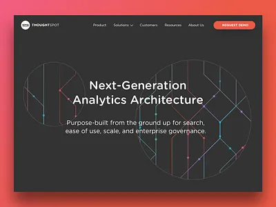 ThoughtSpot Technology Page data real pixels ui