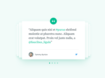 Quotes Section [wip][2] blockquote bullets card carousel quote tweet