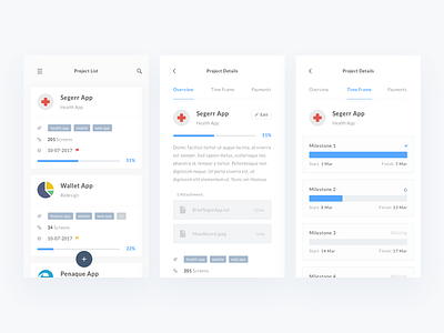 Personal Project Management android ios management minimal mobile project