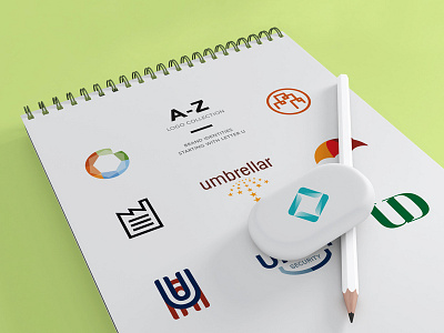 Logos starting with letter U alphabet behance logofolio logoset