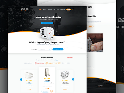 Orei Travel online shop adapter colors electricity finder orei page plug power product socket travel trip
