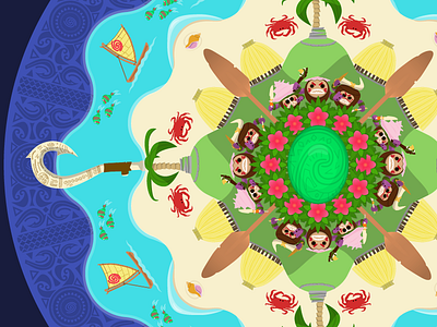 Moana Mandala disney illustration mandala moana