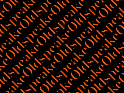 Oldspeake Brand Pattern branding design identity logo mark pattern type