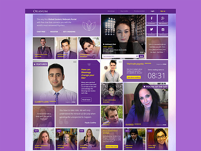 Esoteric website interface redesign ui ux website