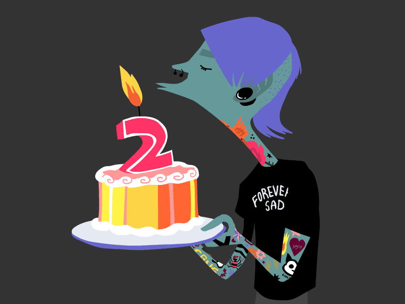 Sad Boyz 2nd Birthday 2d animation 614 cel animation character animation columbus ohio emo kid emo night emo nite flash forever sad sad boyz scene kid