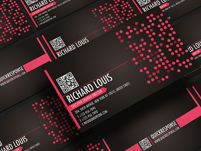 Hot pink business card design black card business card clean corporate card creative hot pink namecard neon business card pink card textured