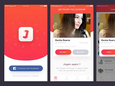 Social Media App contact dating app login love modal box sign up social social media stranger tinder