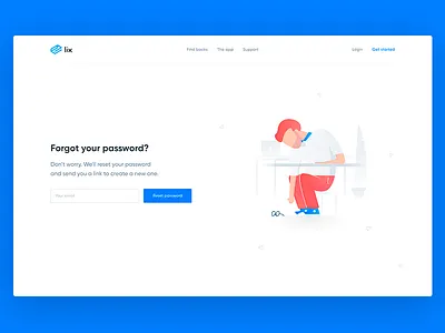 Cant find glasses - or password blue fresh illustration lix lost minimalistic password