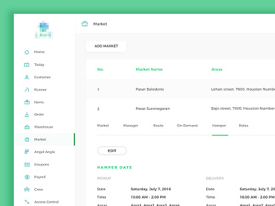 Sneek Peak Laundry Apps | Dashboard clean dasboard greeen laundry