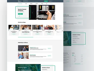 Strefa HPE - Home page blog clean forum knowledge portal reports webinars