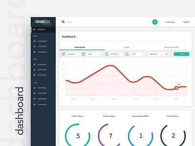 Dashboard analytics clean dashbaord design flat graph minimal ui ux