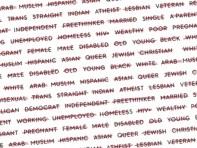 ACLU aclu design diversity flyer graphic illustration poster