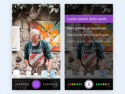 Telepromter - Reporter.vu App android app application homepage material reporter settings teleprompter ui ux