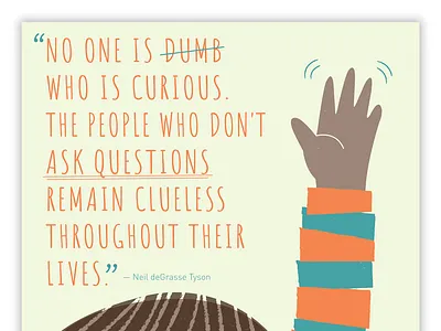 Final Artists for Education Poster artists for education curious education illustration poster questions quote