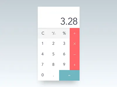 Daily UI 004 004 calculator clean daily dailyui minimal ui