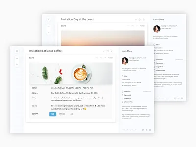 Superhuman Calendaring calendar calendaring email event invitations invites minimalist photography superhuman web