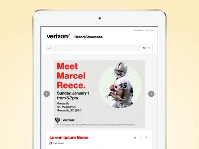 Content Details Page - Verizon Brand Showcase article content library library tablet verizon web app