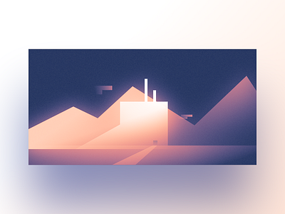 ▲ Lets Make Shapes ▲ | 07 | White Building affinity design blur design glow gradient graphic letsmakeshapes minimal shapes space