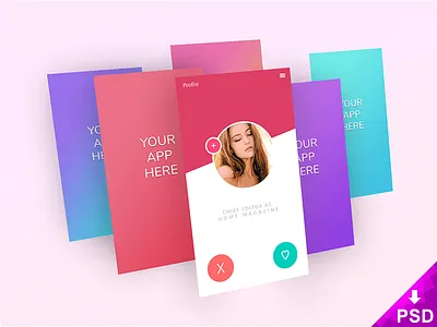 App Screens Mockup app design gadget graphic phone photoshop presentation project resource screens